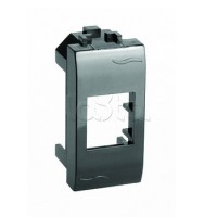 Адаптер для информационных разъемов Keystone, черный, 1мод. DKC (77607N)