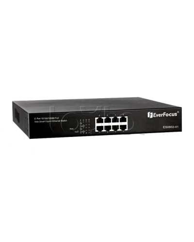 Коммутатор PoE 8-портовый EverFocus ES0802-41 в Сызрани Коммутаторы Pintop.ru